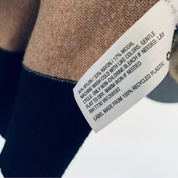 a new day Womens Brown Color Block Lightweight Fall Sweater Tunic Top | Size XXL - Picture 7 of 8